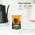 thumbnail image 5 of 15 fl oz Ceramic Mug, Bigfoot, Mid-Century Inspired, Dishwasher & Microwave Safe, 5 of 5