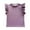 Purple, variant on Ruyang Girls' Summer Ruffle Short Sleeve T Shirt Crewneck Knit Top Comfort Tee Strapless Shirts for Girls Clothes