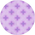 thumbnail image 1 of Ahgly Company Indoor Round Patterned Heliotrope Purple Area Rugs, 7' Round, 1 of 1