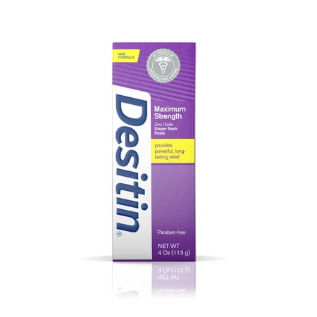 Desitin Maximum Strength Baby Diaper Rash Cream with Zinc Oxide, 4 oz