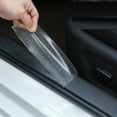 thumbnail image 4 of Happy Date Car Door Edge Guard Clear Universal Door Sill Protector Car Door Trim Edge Guard Film Anti Collision Fits for Most Car, 4 of 7