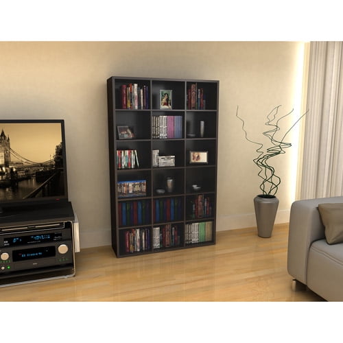 Atlantic Versa 18-Compartment Wall Unit, Espresso