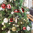 thumbnail image 3 of 6Pcs 6cm Christmas Tree Ball Matte Boxed Unbreakable Electroplating Glitter Festival Prop Plastic Colored Drawing  Party Decor Ball Pendant for Festival, 3 of 8