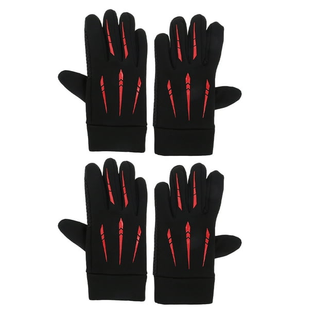 2 pares de guantes de motocicleta de dedos completos para hombres y mujeres, guantes aislantes para conducción en invierno y clima frío, guantes con pantalla táctil