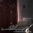 thumbnail image 2 of Aurora Home Night Sky Laser Punched Blackout Thermal Silver Grommet Curtains (Set of 2) Mauve, 2 of 5