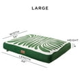 thumbnail image 4 of TOWN & COUNTRY LUXE CuddleTown Matisse Everwash® Pillow Pet Bed, Water Repellent Floor Pillow, Machine Washable Cover, Soft & Calming, Green, Large 44"x34"x4", 4 of 6