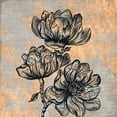 thumbnail image 2 of Kimberly, Allen 12x12 Black Ornate Wood Framed with Double Matting Museum Art Print Titled - Notes on Floral 3, 2 of 4