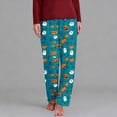 thumbnail image 2 of Hvogkswy Halloween Pajama Pants for Women Loose Straight Wide Leg Sleep Pants Cute Pumpkin Graphic Pajama Bottoms S-5XL, 2 of 5