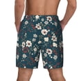 thumbnail image 4 of Balery Vintage Floral Mens Swim Trunks Swim Shorts for Men Quick Dry Inseam Beach Shorts with Compression Liner Pocket-Small, 4 of 9