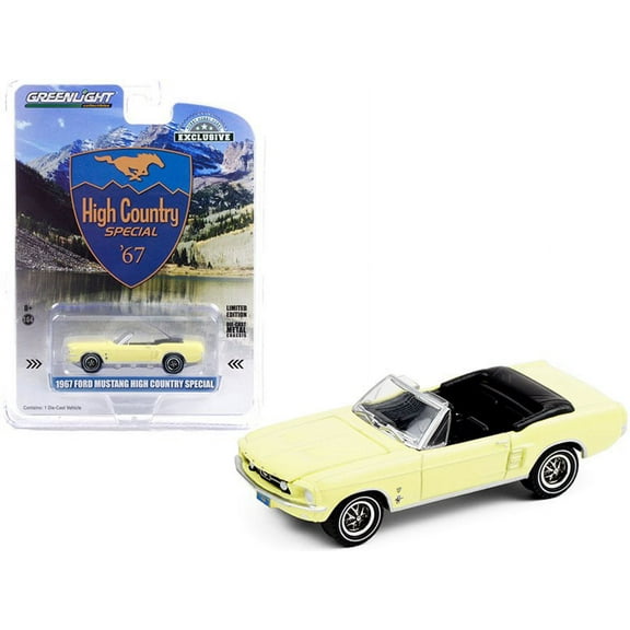 1967 Ford Mustang Convertible High Country Special, Aspen Gold - Greenlight 30214/48 - 1/64 scale Diecast Model Toy Car