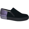 thumbnail image 2 of Free People Womens Varsity Slip On Sneakers, Black and Purple Size 7.5-8US / 38EU - Black, 2 of 5