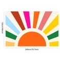 thumbnail image 6 of Kids Rugs for Playroom, Boho Washable Area Rug for Kids Room, Rainbow Kid Nursery Rug Non-Slip Sunshine Carpet Ultra Soft Colorful Rug for Classroom Office Dining Room (78.7X59 INCH), 6 of 8
