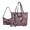 Butterfly Mandala Pattern, variant on Blue Marlin Crocodile Print 3 Pieces Tote Handbag Set for Women, Stylish Hobo Bag with Versatile Zipper Wallet, with Personalized Tote Bag for Work