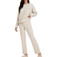 thumbnail image 2 of LIZUOJUN Pajama Sets for Women Long Sleeve Pants Sleepwear 2 Piece Lounge Set Soft Comfortable Breathable Pjs Loungewear Casual Pajama Casual Sleepwear - 2XL, 2 of 4