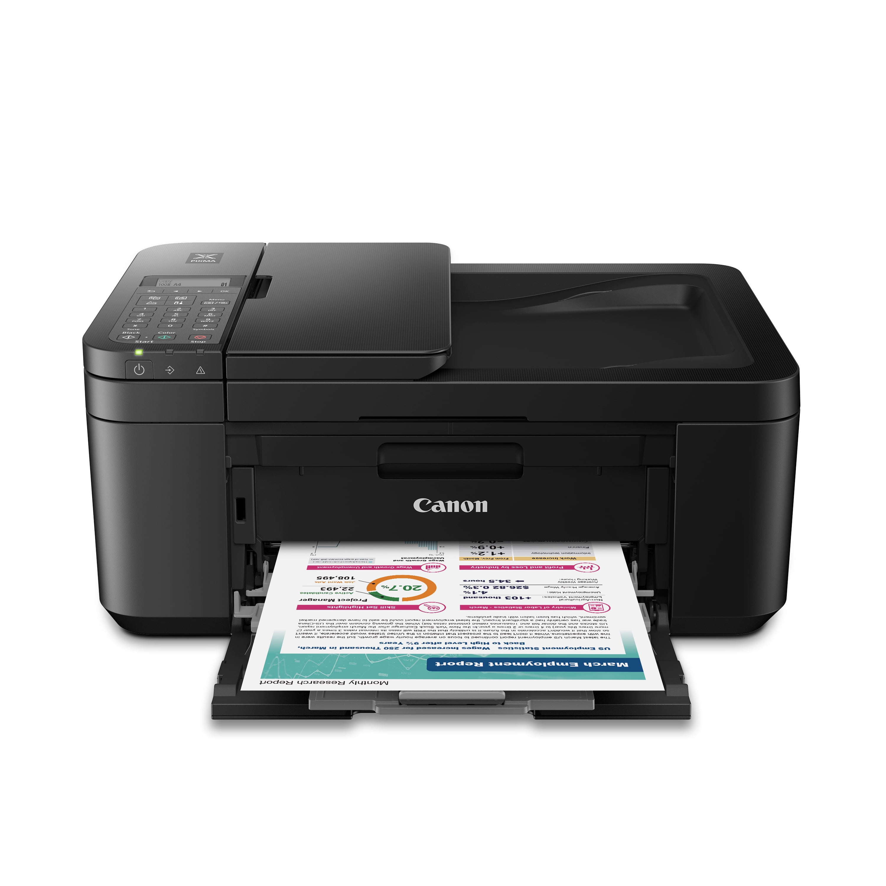 Canon PIXMA TR4722 All-in-One Wireless InkJet Printer with ADF, Print and Fax