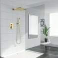 thumbnail image 1 of Kichae 10"Rain Shower Head with Handheld Wall Mount Gold Shower System High Pressure Balance Valve, 1 of 6