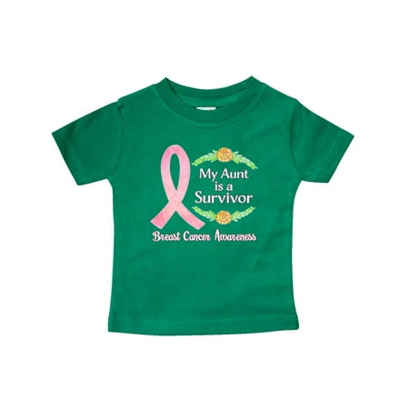 

Inktastic My Aunt is a Survivor Breast Cancer Awareness Gift Baby Boy or Baby Girl T-Shirt