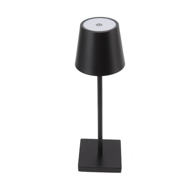 Lampe Tactile à DEL, Lampe de Table Sans Fil Rechargeable Moderne à Haute Luminosité avec Interrupteur Tactile à Intensité Réglable pour l'Extérieur pour Bar Or,Argent,Noir,Blanc