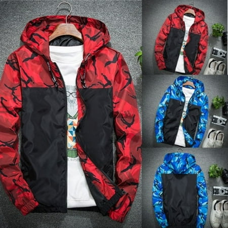 Hot Men Winter Luxury Camouflage Coat Hoodies Jacket Clothing Windbreaker Male Outwear