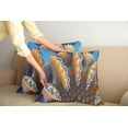 thumbnail image 2 of Ambesonne Nautical Throw Pillow Cover 2 Pack, Shells in Sea Ocean, 16", Blue and Apricot, 2 of 5