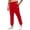 #Red, variant on DPTALR Men's Solid Color High Elastic Tight-Fitting Sporty Pants,White,Size L