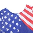 thumbnail image 2 of BAOHULU Long Sleeve Leotards for Girls Gymnastics Sparkle Blue Stripes Dancewear, 2 of 6