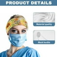 thumbnail image 5 of COEQINE Sunflower Nurse Button Headband Nurse Thin Headbands for Women Sweat Headband for Men Nurse Headbands Elastic Nurse Headbands with Buttons for Mask, 5 of 7