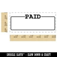 thumbnail image 2 of Paid Blank Box for Date Signature Invoice Self-Inking Rubber Stamp Ink Stamper for Business Office - Green Ink - Small 1-1/2 Inch, 2 of 7
