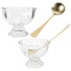 thumbnail image 5 of Glass Dessert Bowls For Friends Home Use Clear Cups For Dessert 9.00X9.00X7.50CM Elegant Style 2 Sets, 5 of 5