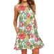 thumbnail image 1 of ICHUANYI Clearance Summer Dresses Women Beach Floral Sleeveless Sundress Casual Pockets Boho Dress(Mint Green, XL) ICHUANYI WER2023081112349, 1 of 5