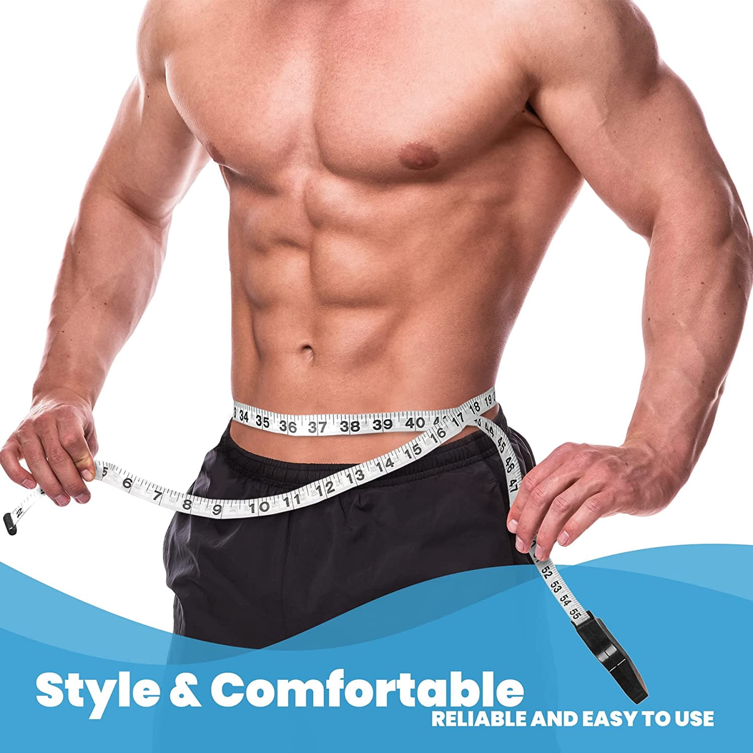MEDca Pro Skinfold Caliper & Body Measurement Tape Precision Body Fat