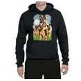 thumbnail image 2 of Wild Bobby, German Shepherd Dog Animal Pet Lover, Dog Lover, Unisex Graphic Hoodie Sweatshirt, Black, X-Large, 2 of 3