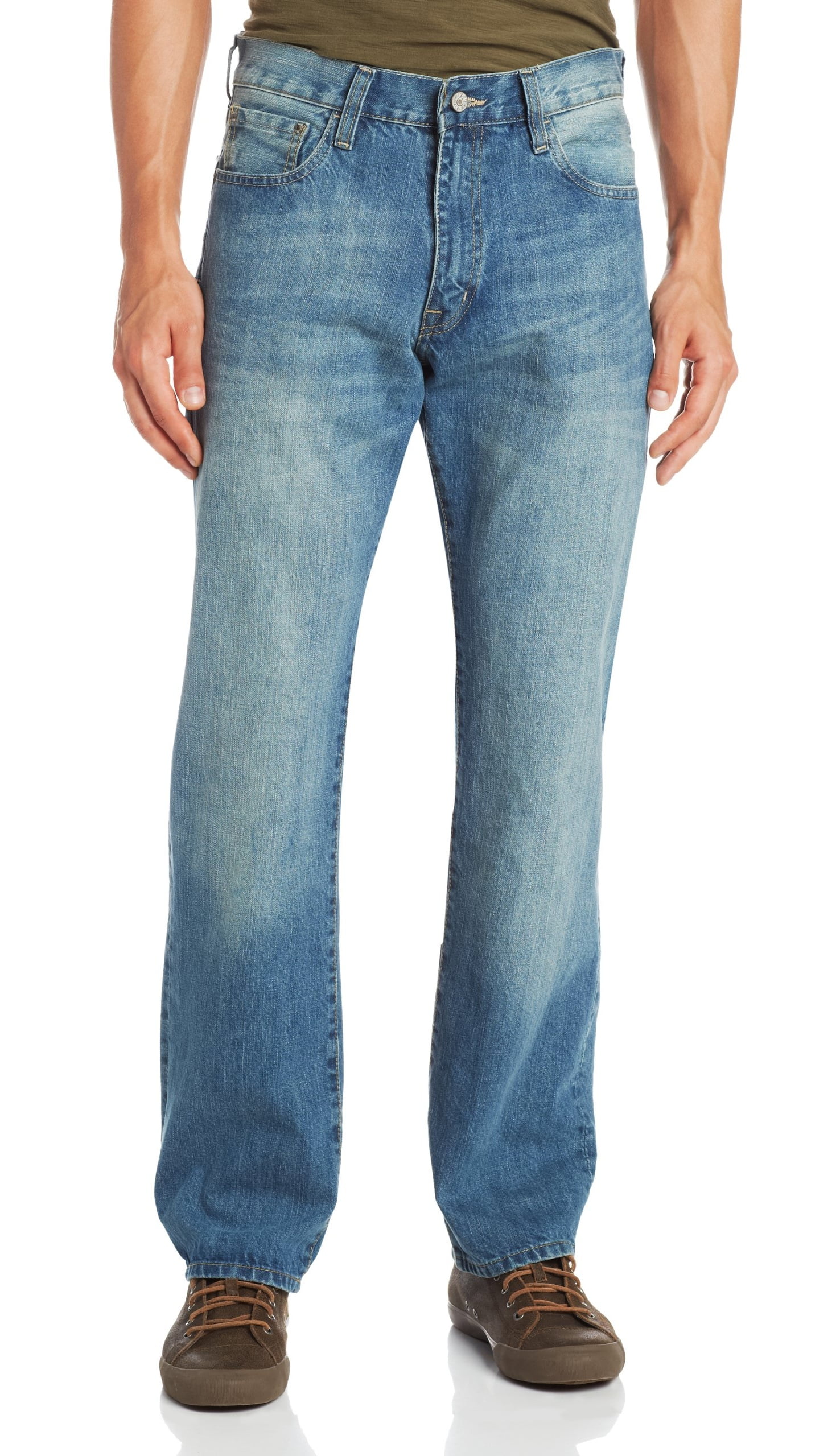 IZOD IZOD NEW Blue Mens Size 34x32 Relaxed Fit StraightLeg Boot Cut