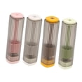 thumbnail image 1 of 4 botellas con forma de tubo para agujas de coser, caja de almacenamiento pequeña, soporte para palillos de dientes para viajes, manualidades, cajón y, 1 of 8