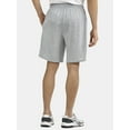 thumbnail image 3 of Athletic Works Men's and Big Men's Tri-Blend Active Shorts, 9" Inseam, Sizes S-5XL, 3 of 5