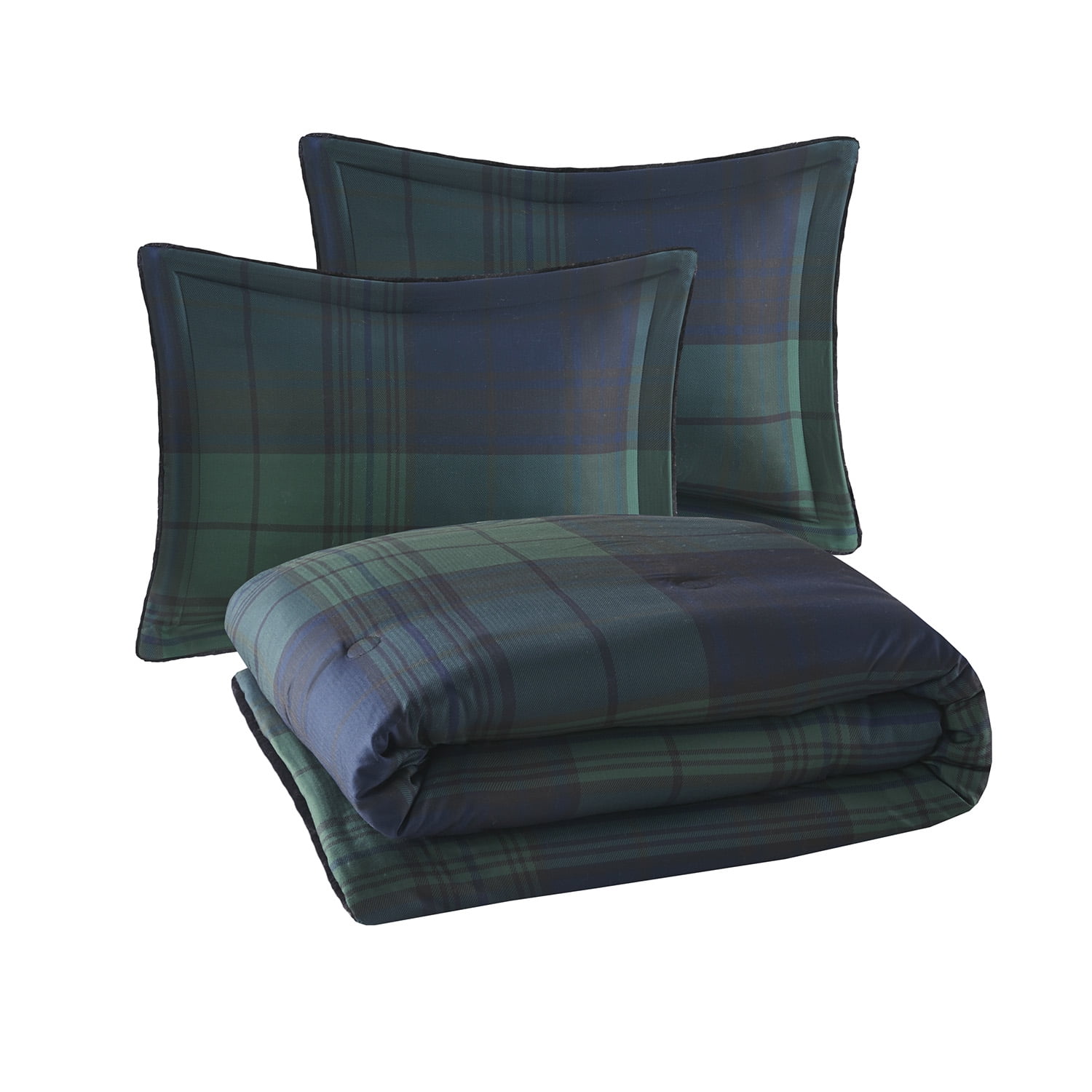 Woolrich Cedar Green Plaid 3 Piece Comforter Set, King