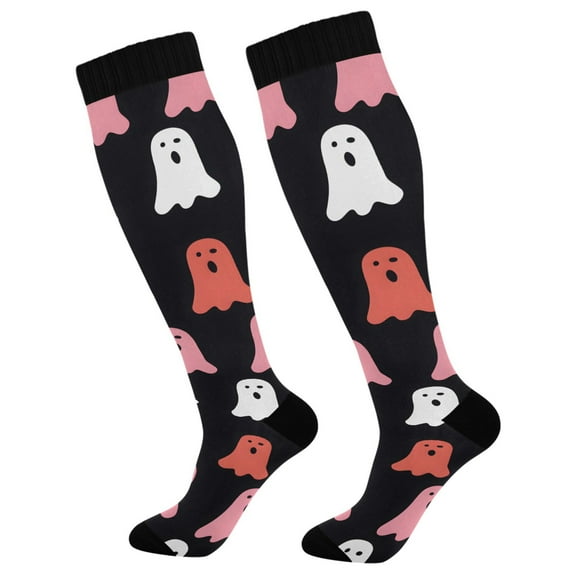 joogoo Cute Ghosts Halloween Long Socks Women Men Knee High Sock