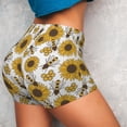 thumbnail image 4 of Lsque Sunflowers and Bees Pattern High Waisted Biker Shorts for Women-Tummy Control Fitness Athletic Workout Running Yoga Gym Shorts,Moisture-Wicking-XX-Large, 4 of 9