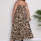thumbnail image 4 of Puntoco Vestidos Mujer Verano Moda Mujer Estampado Tallas Grandes Cuello En V Ventilar Sexualidad Vestido Flotante, 4 of 5