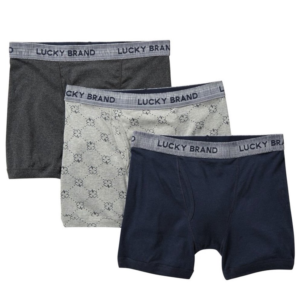 Lucky Brand LUCKY BRAND BOXER BRIEFS 086 P03 LARGE CLOVER GREY