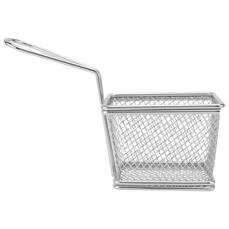 

1 Pc Durable Fried Chicken Basket Frying Basket Reusable Fryer Basket (Silver)