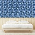 thumbnail image 3 of Ambesonne Stem Pattern Peel & Stick Wallpaper for Home, Retro Flowers Grunge, 13"x36", Lavender Blue Ceil Blue, 3 of 5