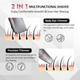 thumbnail image 6 of Orauley Electric Razors for Women, 3-in-1 Electric Lady Clipper Pubic Hair Trimmer-Painless Hair Removal Groomer Kit Rechargable Bikini Trimmer for Women with 3 Trimmer Heads, IPX7 Waterproof, 6 of 7