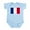Sky Blue, variant on CafePress - French Flag Infant Bodysuit - Baby Light Bodysuit, Size Newborn - 24 Months