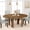 Vintage color, variant on 47''-63'' Expandable Round Dining Table for 4-6 People, Farmhouse Space Saving Oval Kitchen Table with Built-in Leaf Storage