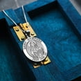 thumbnail image 6 of PicturesOnGold.com Saint Dymphna Oval Religious Medal Female Adult - 2/3 x 3/4″ Size of Nickel, Sterling Silver, 6 of 8