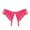 Hot Pink, variant on Womens Underwear Ladies Panties Open File Slit Sex Lace Thong Low Waist Panties Comfortable