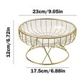 thumbnail image 3 of Xuniizn Fruit Bowl Pedestal Bowl Decorated Fruit Tray For Kitchen Counter And Dining Table Footed Bowls For Tea Parties Bread And Salad Bowl With Golden, 3 of 7