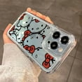 thumbnail image 3 of 2024 Sanrio Hello Kitty Étui de Protection en Silicone Transparent pour iPhone 14 13 12 11 Pro Max Plus 6 7 8 Plus X TP XR Max LXY, 3 of 6