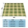 thumbnail image 4 of XMXT Throw Blanket, Green White Christmas Prints Machine Washable Blankets for Sofa, 80 x 60 inches Green, 4 of 9